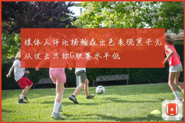 媒体人评论杨瀚森出色表现黑子无从攻击只称G联赛水平低