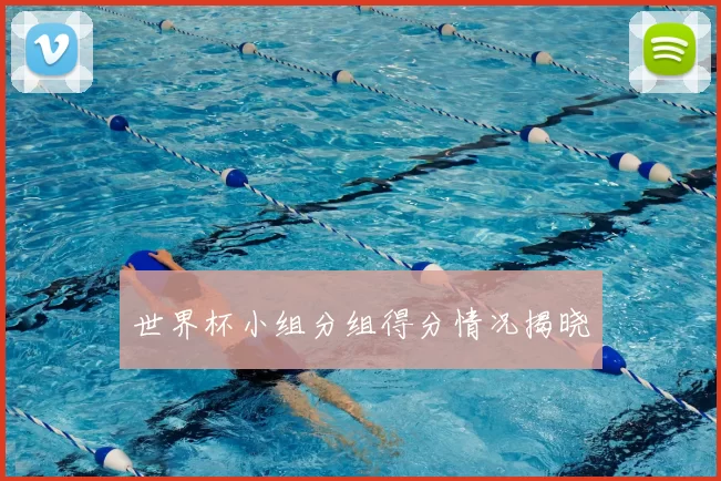 世界杯小组分组得分情况揭晓